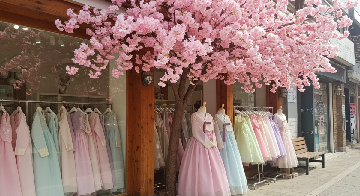 hanbok, a traditional korea dress